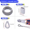 Twidec/Wire Rope Crimping Tool Kit Up To 2.2mm Swaging Tool