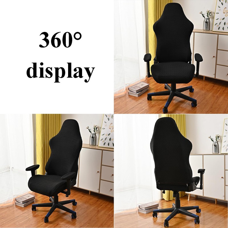Biunnru Stretchable Gaming Chair Cover Set - Universal Fit for
