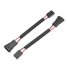 A ABSOPRO 2pcs H8 H9 H11 Male to H7 Female Pigtail Wire Socket for Car