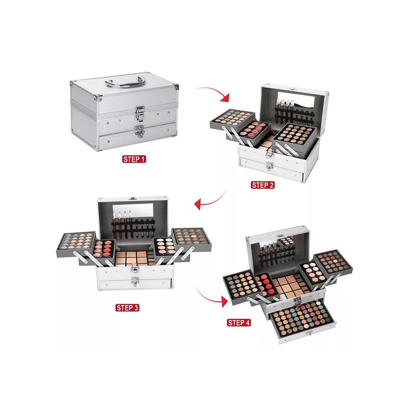 Kit de Maquillaje Paleta 190 pz Gris Labg
