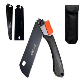 CNEZOMP Double Edge Pull Saw for Flush Cutting, Hardwood Softwood Compatible, Dowel Peg Wedge Trimming Tool