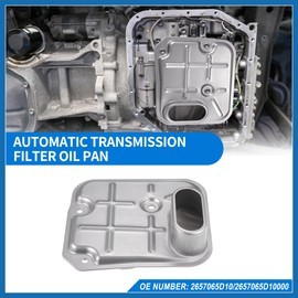 A ABSOPRO A44DE Automatic Transmission Filter Kit CVT Oil Cooler Filter Oil Pan Gasket Kit Fit for Suzuki Grand Vitara 2009-2013 No.2657065D10 - Pack of 2 Item Replacement