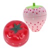 iplusmile 2Pcs Cartoon Fruit Kitchen Timers Learning Countdown Clocks for