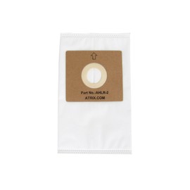 Atrix - AHLR-2 HEPA Filter Bags - Replacement Vac Filter Bag for AHSC-1 Lil' Red Vacuum Cleaner (5-Pack),white, 9.5" × 5.5" × 1"