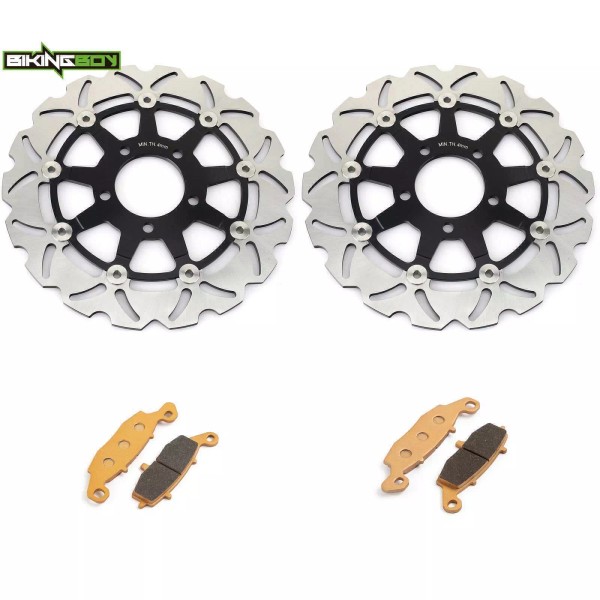 TARAZON Front Brake Rotors Pads for Suzuki SV 650 2003-2010