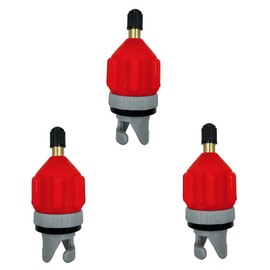 57lilina 3pcs Sup Paddle Board Inflator Air Pump Adapter Adaptor Attachments for Inflatables Kayaks Boats Stand Up Paddleboard Valve Connector Accessories Red