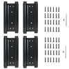 AnvFlik 8inch Black Double Action Spring Hinges, Self Closing Door