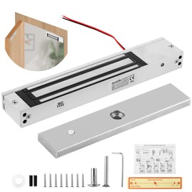 600lbs Electric Magnetic Lock - Waterproof Electric Magnetic Door Lock with 600lbs Holding Force for Inswinging Door, 12V DC Fail Safe Gate Lock for Access Control System