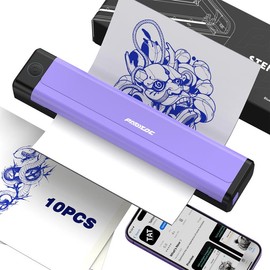 [Wormhole & PADIEOE] Wireless Bluetooth Tattoo Stencil Printer – Portable Thermal Copier for Smartphones & PC (5 Options: A4 Standard / A5 Mini / Turquoise / Purple / Black) #TikTokShopBacktoSchool:_[PADIEOE] Purple + Paper*10