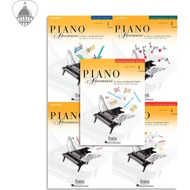 Faber Piano Adventures Level 4 Bundle- Lesson, Performance, Technique and Art...