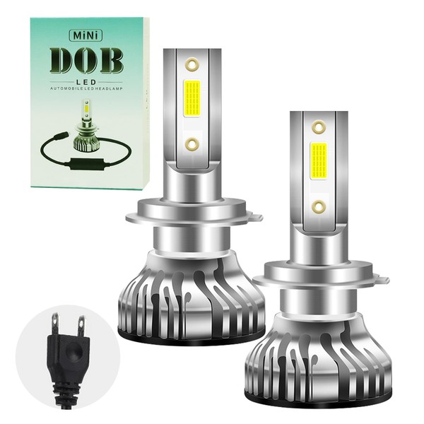 KONGZEE H7 LED Headlight for Cars, Low Beam, Compatible with