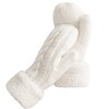 Women's Winter Gloves Warm Lining - Cozy Wool Knit Thick