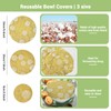 Reusable Bowl Covers for Bread Proofing - Botanical Embroidery Linen