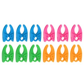 HARFINGTON Silicone Bobbin Clamps Holders 12pcs Bobbins Clips Thread Control Clamp Organizer Holder, Prevent Thread Tails from Unwinding, No Loose Ends Thread Tails