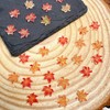 100Pcs Fall Nail Charms and Gems Autumn Maple Leaves Nail