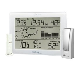 Mobile Alerts MA 10006 Set Including Weather Station MA10410 (Alexa Compatible) and Gateway, Data Transfer of Temperature and Humidity Directly to the Smartphone, White, 12.7 x 3 x 17.1 cm, Single, 12.7 x 3 x 17.1 cm