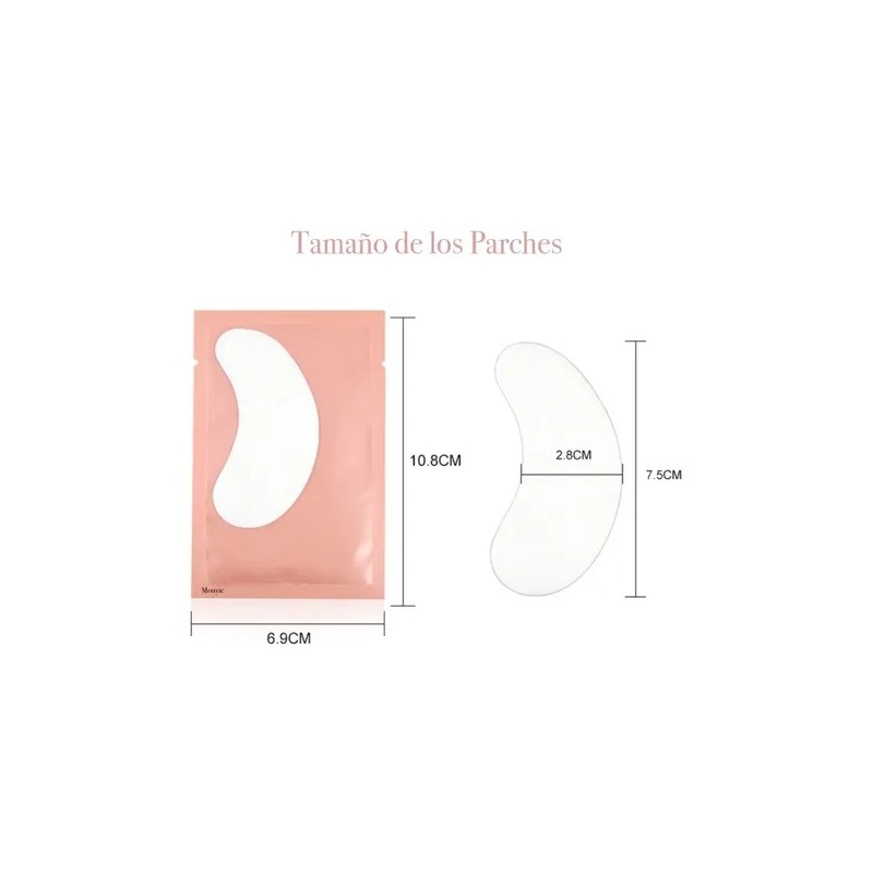 Parches De Hidrogel Maquillaje Extension De Pestañas 50 Pz