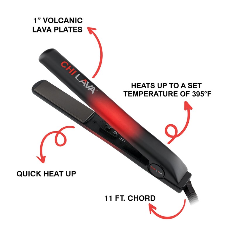 CHI Original Lava Ceramic Flat Iron, Hair Straightener For An