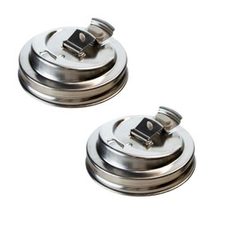 CHOULULUED - 2 tapas para beber en tarro de masón, de acero inoxidable, de boca ancha, accesorios para tapa para sorbos, a prueba de fugas, tapa hermética, accesorios para bebidas