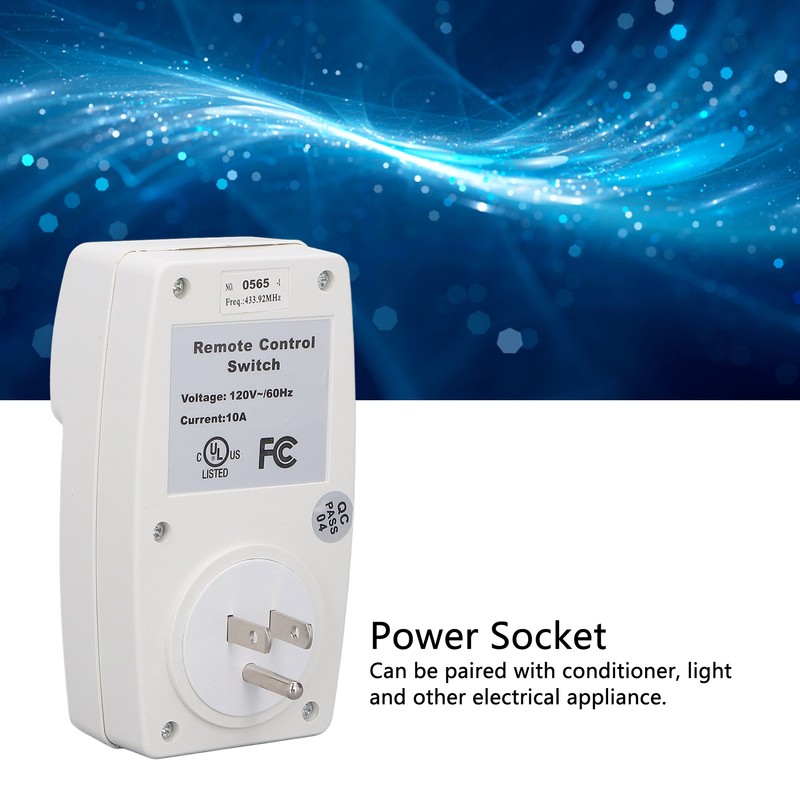 Remote Control Outlet Power Socket Receptacle for Light Conditioner