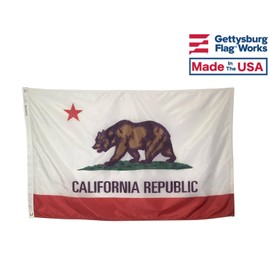3x5' State of California Outdoor Flag, Made in USA, All Weather Nylon for Outdoor, Made In USA