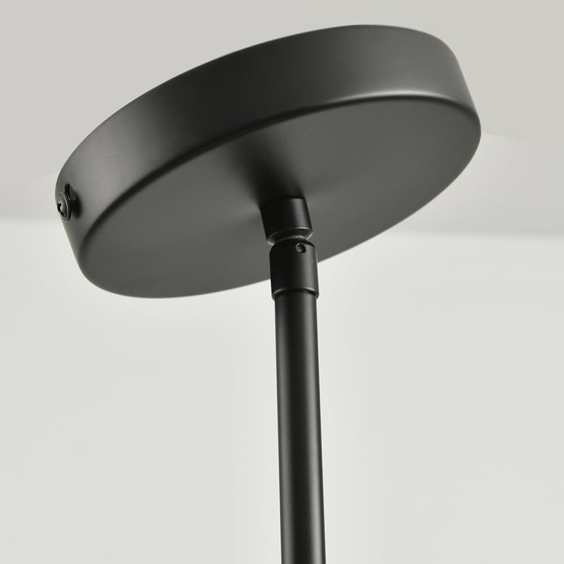 KLSS Black Pendant Lights Kitchen Island - Seeded Glass Pendant