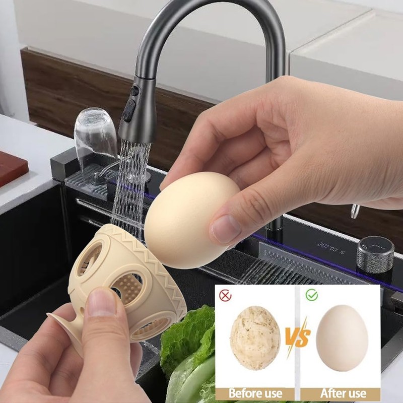 AIXXCUVQ 2pcs Gel Organic Egg Flexible Brush for Dirt Must-Have