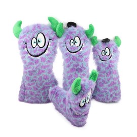 Golf Headcover Utility Fairway Wood Driver 460cc 440cc FW UT Waterproof Single Piece Set Monster (Pin Type)
