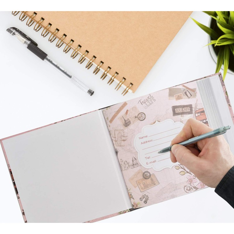 Arpan 4" x 6" Pocket Memo Photo Album for Travel