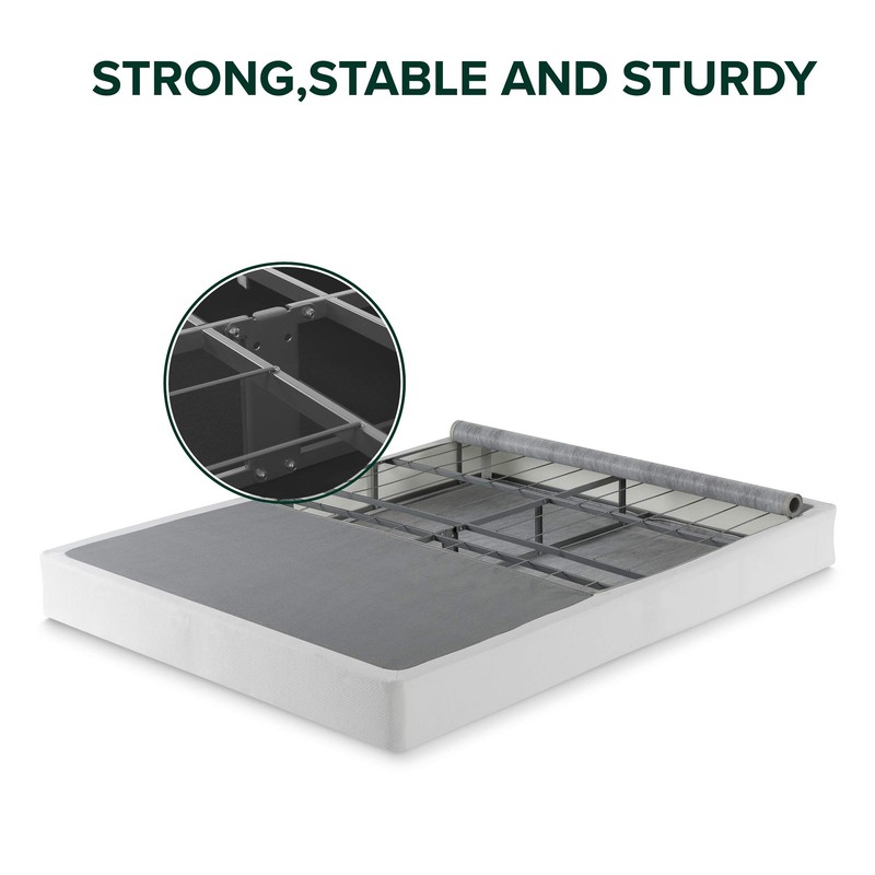 ZINUS No Assembly Metal Box Spring / 7.5 Inch White