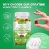 Creatine Monohydrate Gummies - 5g Creatine for Women Men, Enhanced