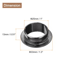 sourcing map 6Pcs Cable Hole Cover, 1 inch(25mm) ABS Office Desk Cable Wire Cord Grommet Cable Cord Organizer for Office Desktop Wire, Black