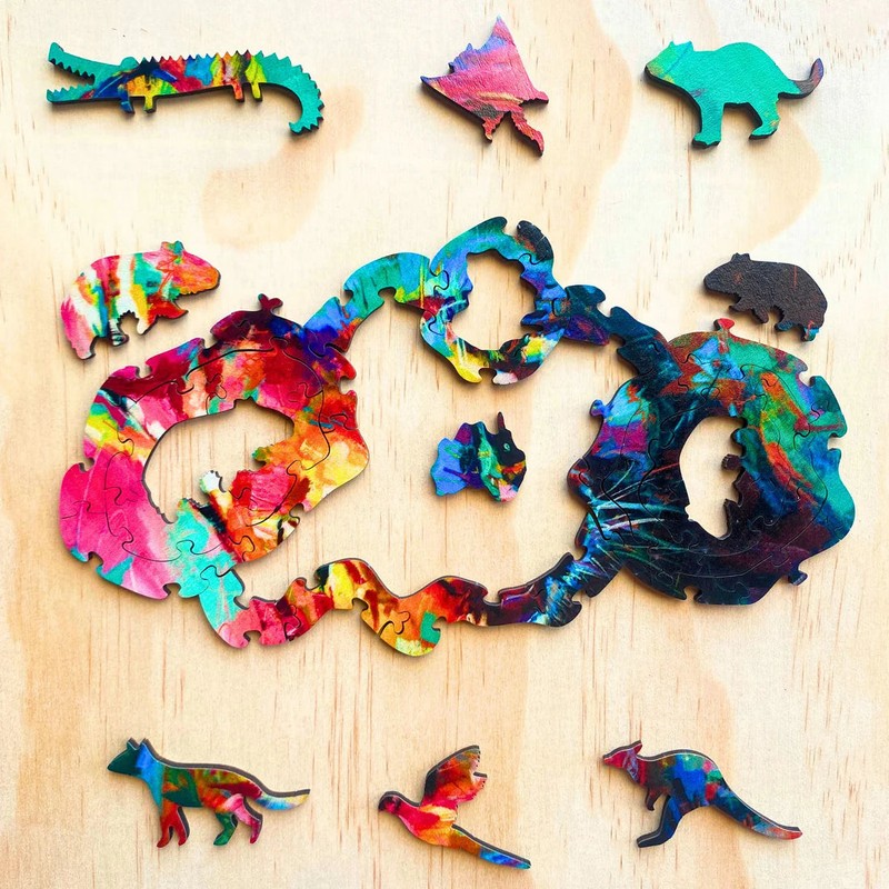 Twigg Puzzle Wooden Jigsaw Puzzle 123 Pieces - Winston Wombat