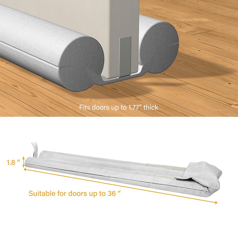 Large Door Draft Stopper,Under Door Sweep for Bottom of Door,Weather