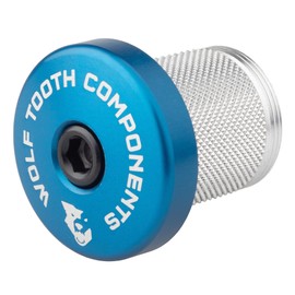 Wolf Tooth Compression plug with integrated spacer cap, blue