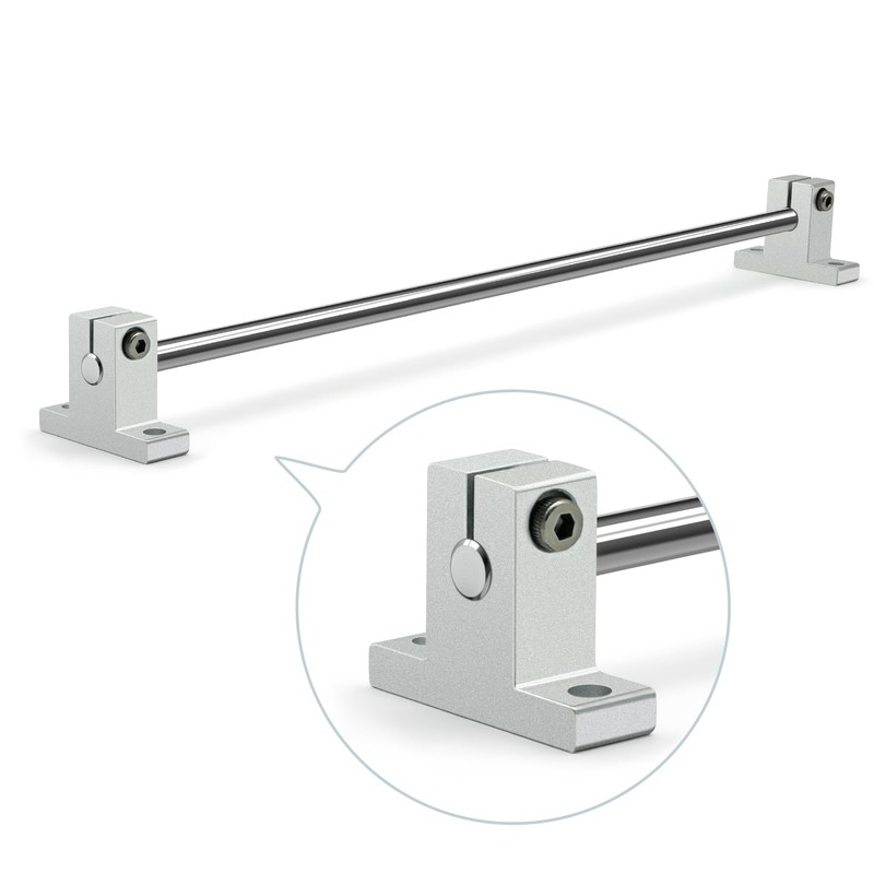 Pack of 4 SK8 Aluminium Linear Motion Rail Clamp Guide