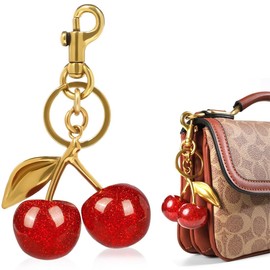 Keychain for Women Cherry Bag Charm Cherry Pendant for Purses and Bags Fashion Bags Key Accessories for Handbags