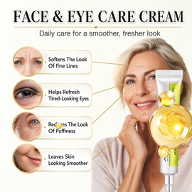 Dual Eye Care Set with Copper Peptide and for Firming and - Fast-Absorbing Serum and Cream for Dark Spot Reduction, Lightweight Texture for Daily Morning and Evening Routine