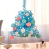 Mini Macaron Blue Christmas Tree Tabletop Xmas Tree with LED