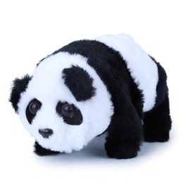 Walking Panda Plush Toys, Interactive Toys for Toddlers with Sound Nodding Head Movements, Animated Plush Toy Electronic Crawling Panda Stuffed Animals Gifts for Christmas Birthday Kids Girls Boys