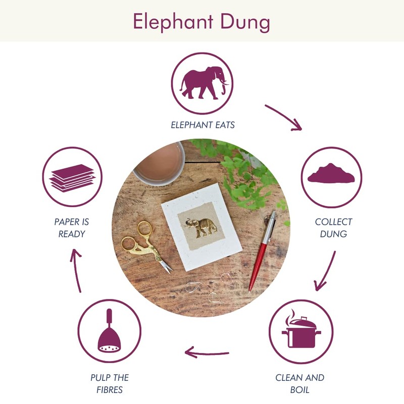 Elephant Dung Notebook | Handmade, Fair Trade & Eco Friendly