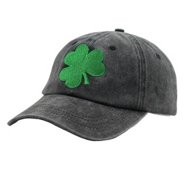 HHNLB St Patrick's Day Decorations for Men Women, Lucky of The Irish Hat, Adjustable Cotton Embroidered Green Baseball Cap