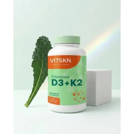 Vitamina D3 + K2 60 Cápsulas Veganas Libre Gluten VitSkn