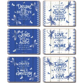 Cinnamon Indigo Coasters