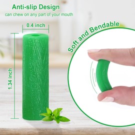 BVN Aligner Chewies, 20 Pieces Orthodontic Chewies with 2 Pieces Aligner Remover Tool, Retainer Chewies, Dental Chewies for Aligners, Orthodontic Dental Chewies Munchies, Green