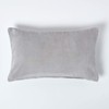 Homescapes Velvet Cushion Cover, Grey, Soft Decorative Cushion Cover 30