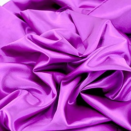 Satin Fabric Purple Color for Wedding Dress Decoration DIY Crafts 60” by 1 Yard