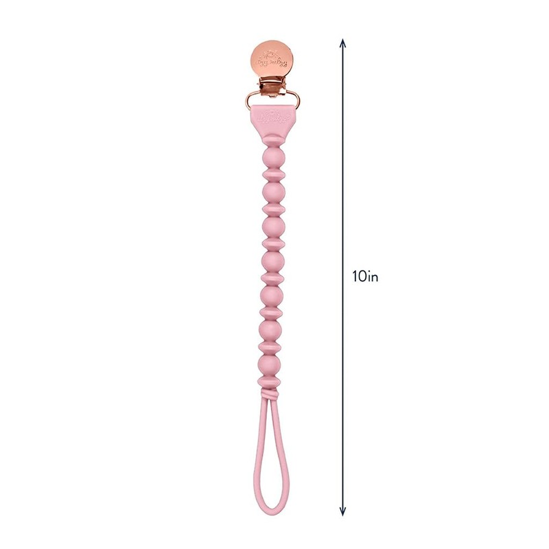Itzy Ritzy Silicone Pacifier Clip; 100% Food Grade Silicone Pacifier
