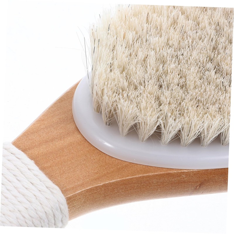 Healeved Horsehair Soft Bristle Bath Brush Shower Scrubber for Body