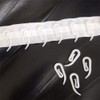 tooloflife 100 Pack White Plastic Curtain Hooks 2.8 by 1.2